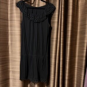 Express Black Lace Trim Mini Dress